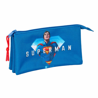 Geantă Universală Superman Albastru 22 x 12 x 3 cm - Birou și papetărie, Material școlar și educațional