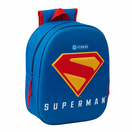 Ghiozdan Superman Albastru - Birou și papetărie, Material școlar și educațional