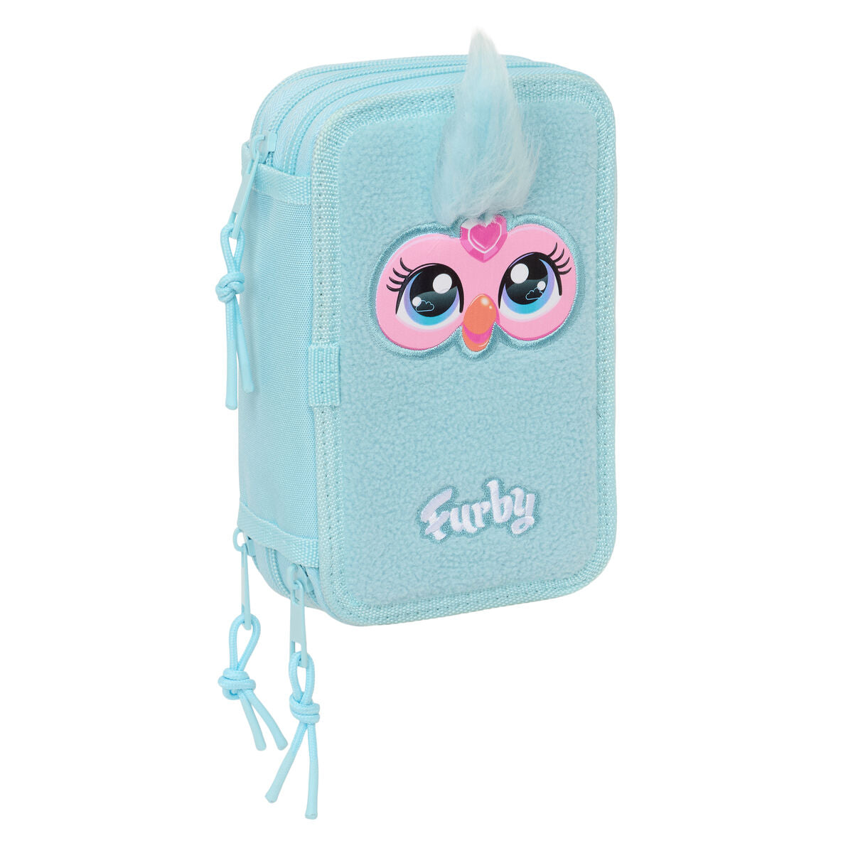Penar Triplu Furby Albastru 12,5 x 19,5 x 5,5 cm 37 Piese - Birou și papetărie, Material școlar și educațional