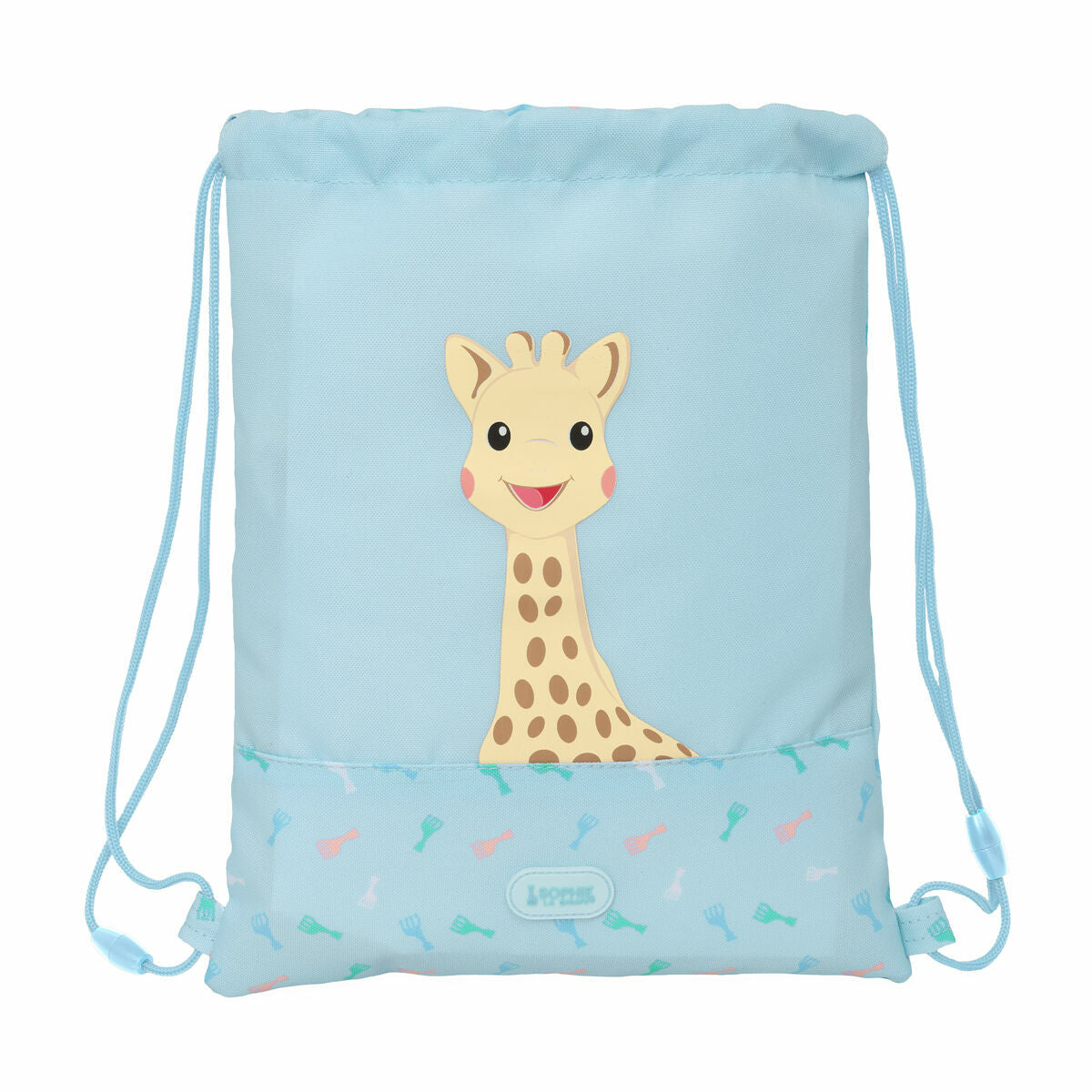 Geantă Rucsac cu Bretele Sophie la Girafe Albastru 26 x 34 x 1 cm - Birou și papetărie, Material școlar și educațional