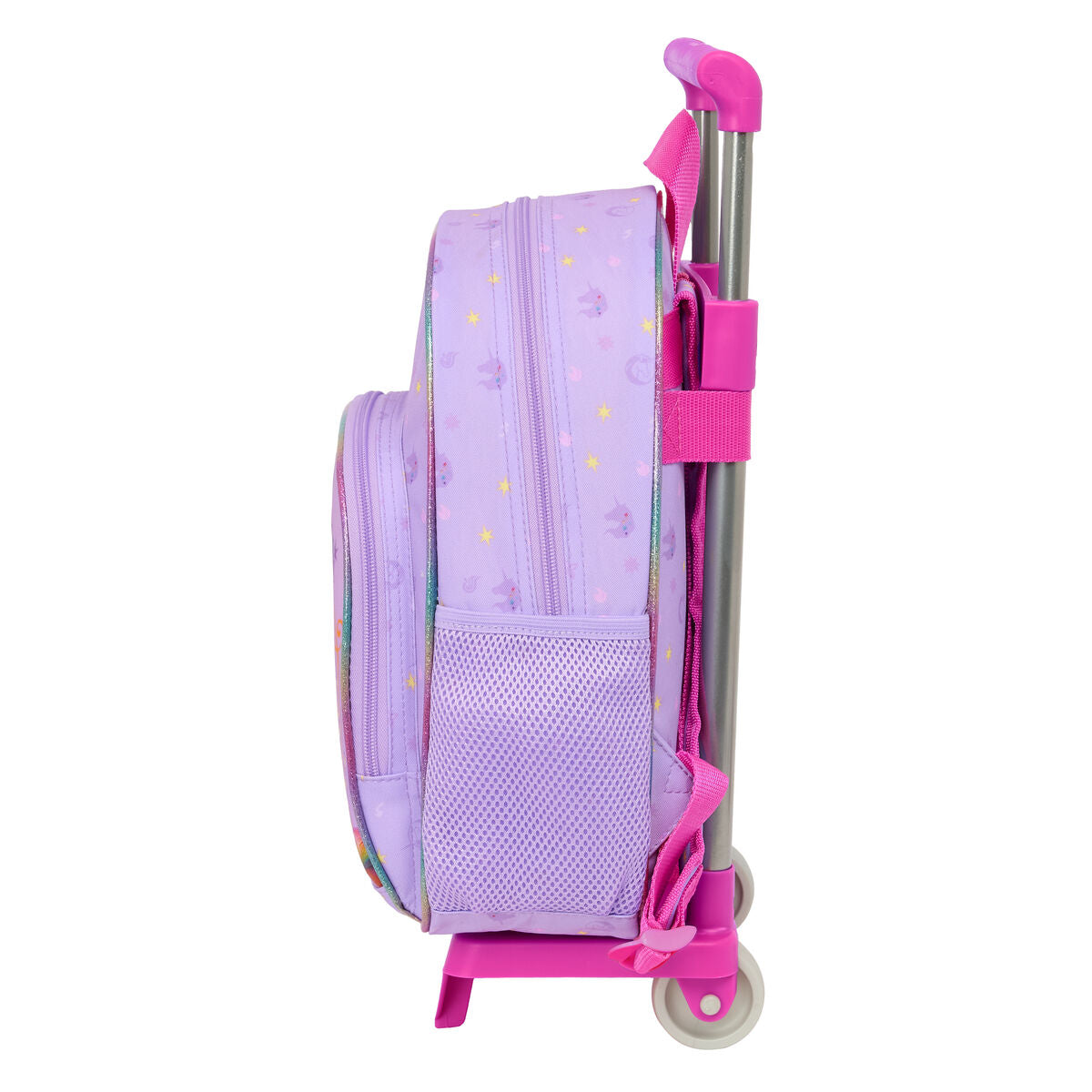 Ghiozdan cu Roți Unicorn Academy Liliachiu 28 x 34 x 10 cm - Birou și papetărie, Material școlar și educațional