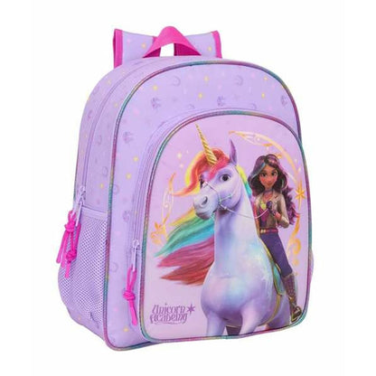 Ghiozdan Unicorn Academy Liliachiu 32 x 38 x 12 cm - Birou și papetărie, Material școlar și educațional