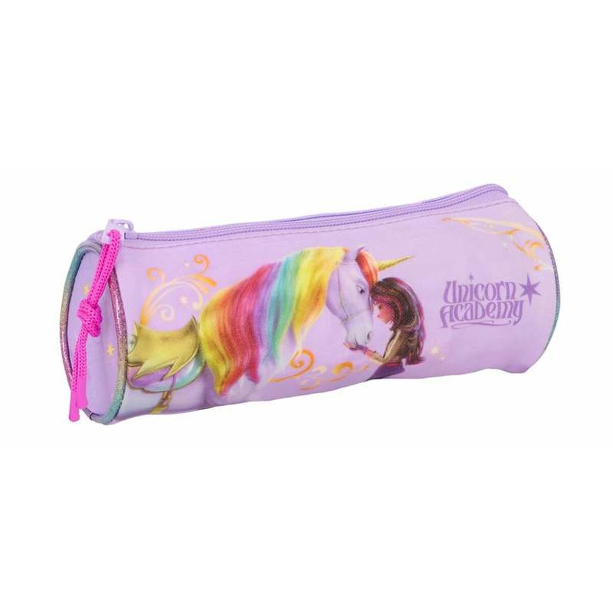 Penar Școlar Cilindric Unicorn Academy Liliachiu 20 x 7 x 7 cm - Birou și papetărie, Material școlar și educațional