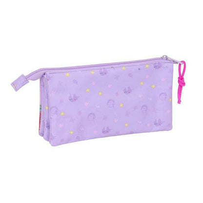 Penar triplu Unicorn Academy Liliachiu 22 x 12 x 3 cm - Birou și papetărie, Material școlar și educațional