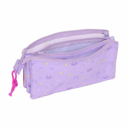 Penar triplu Unicorn Academy Liliachiu 22 x 12 x 3 cm - Birou și papetărie, Material școlar și educațional