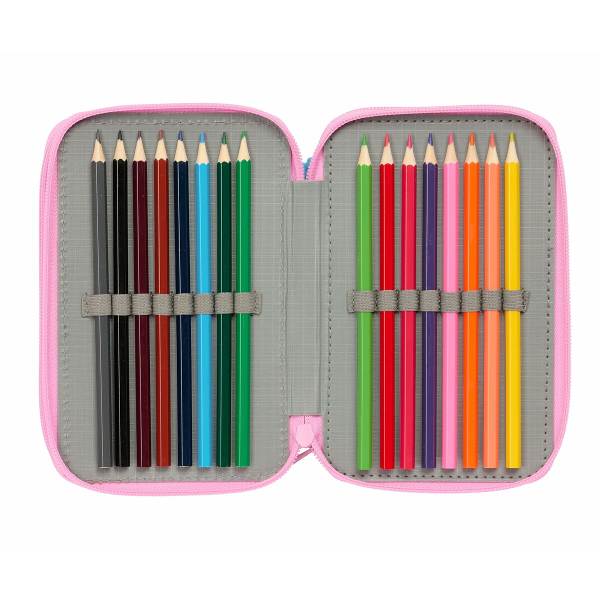 Penar Triplu Stitch Albastru 12,5 x 19,5 x 5,5 cm 37 Piese - Birou și papetărie, Material școlar și educațional