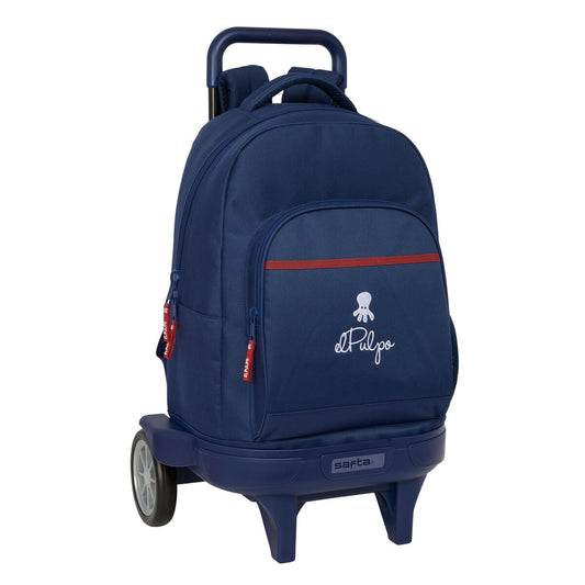 Ghiozdan cu Roți El Pulpo Bleumarin 33 x 45 x 22 cm - Birou și papetărie, Material școlar și educațional