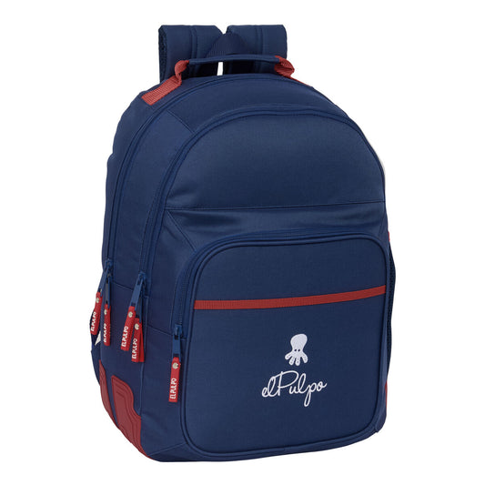 Ghiozdan El Pulpo Bleumarin 32 x 42 x 15 cm - Birou și papetărie, Material școlar și educațional