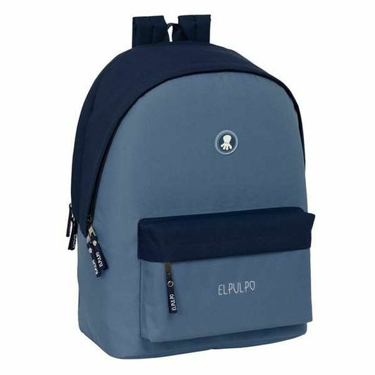 Ghiozdan El Pulpo Albastru Bleumarin 31 x 44 x 18 cm - Birou și papetărie, Material școlar și educațional
