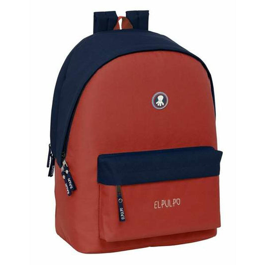 Ghiozdan El Pulpo Roșu Bleumarin 31 x 44 x 18 cm - Birou și papetărie, Material școlar și educațional
