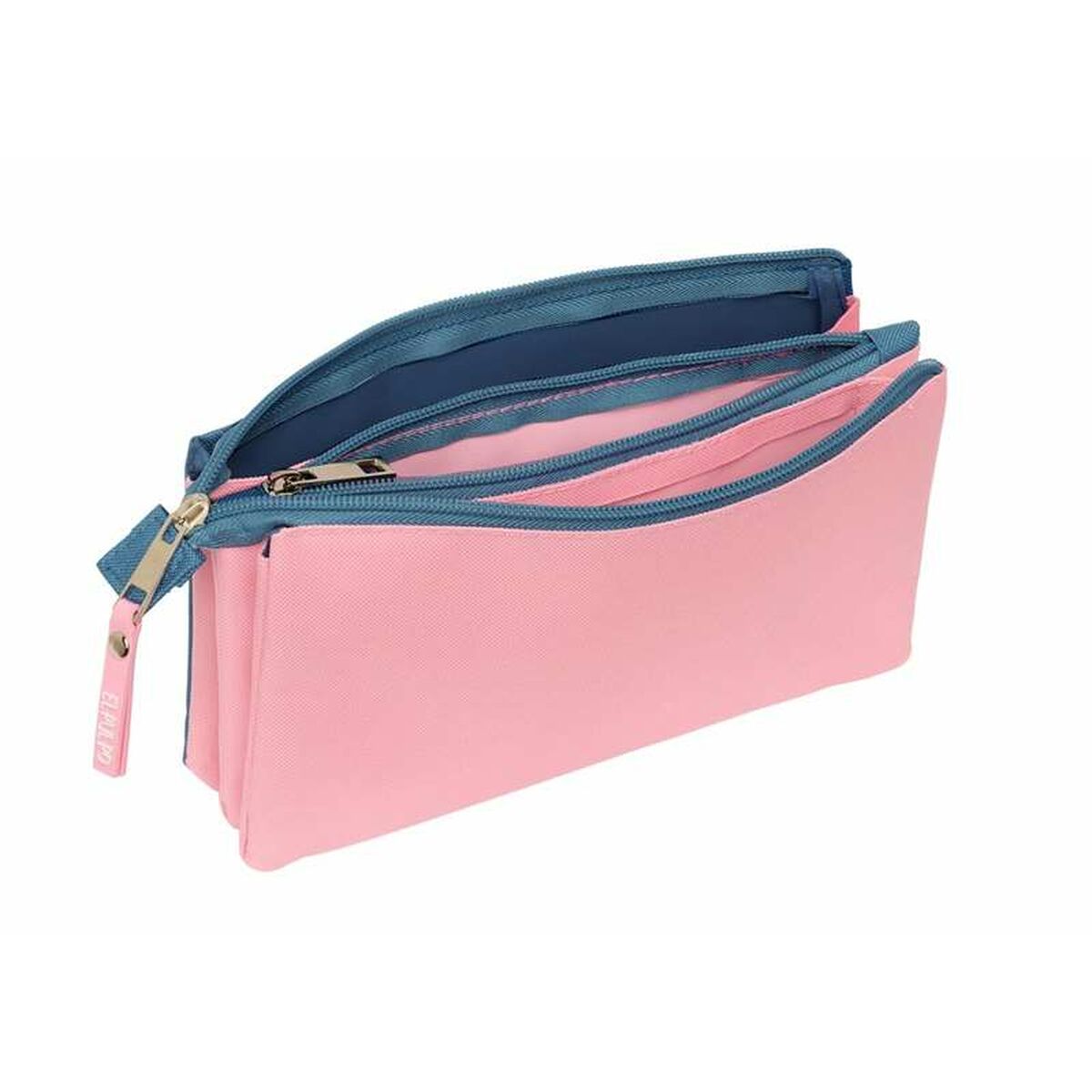 Penar triplu El Pulpo Albastru Roz 22 x 12 x 3 cm - Birou și papetărie, Material școlar și educațional