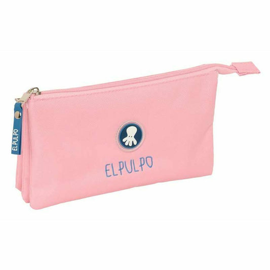 Penar triplu El Pulpo Albastru deschis 22 x 12 x 3 cm - Birou și papetărie, Material școlar și educațional