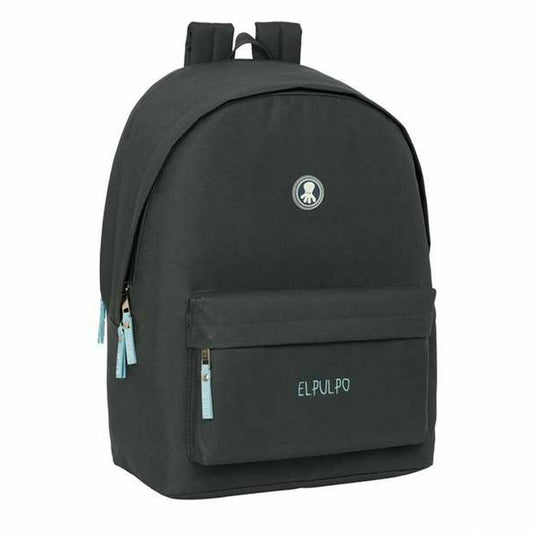 Ghiozdan El Pulpo Gri 31 x 44 x 18 cm - Birou și papetărie, Material școlar și educațional