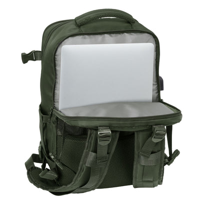 Ghiozdan Safta Verde Verde militar - Birou și papetărie, Material școlar și educațional