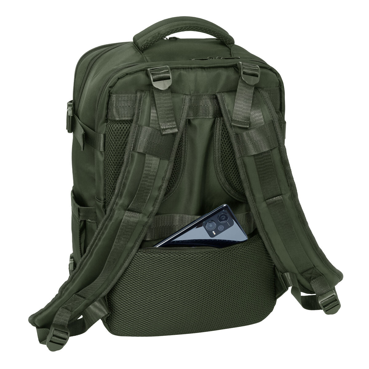 Ghiozdan Safta Verde Verde militar - Birou și papetărie, Material școlar și educațional
