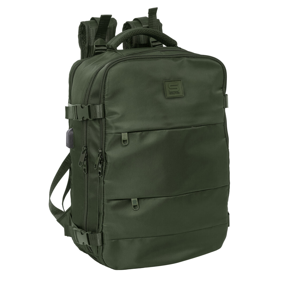 Ghiozdan Safta Verde Verde militar - Birou și papetărie, Material școlar și educațional