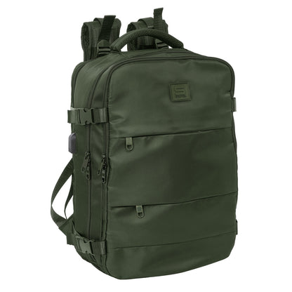 Ghiozdan Safta Verde Verde militar - Birou și papetărie, Material școlar și educațional