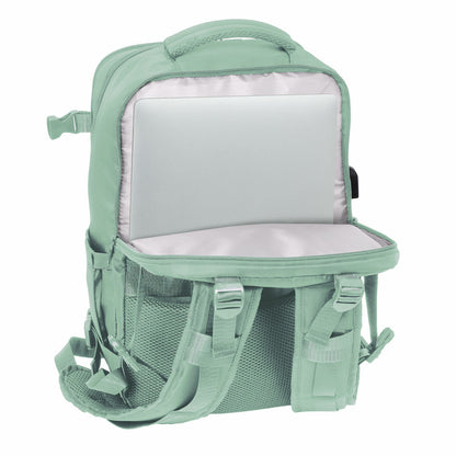 Ghiozdan Safta Verde pastel Albastru - Birou și papetărie, Material școlar și educațional