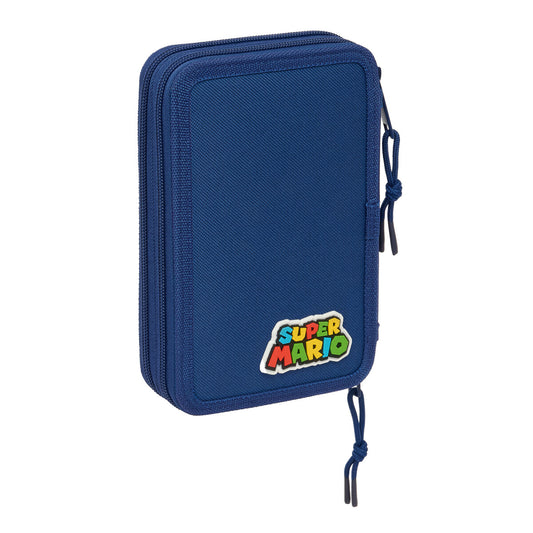 Geantă Universală Super Mario Mamma mia Roșu Bleumarin 12.5 x 19.5 x 4 cm 29 Piese - Birou și papetărie, Material școlar și educațional