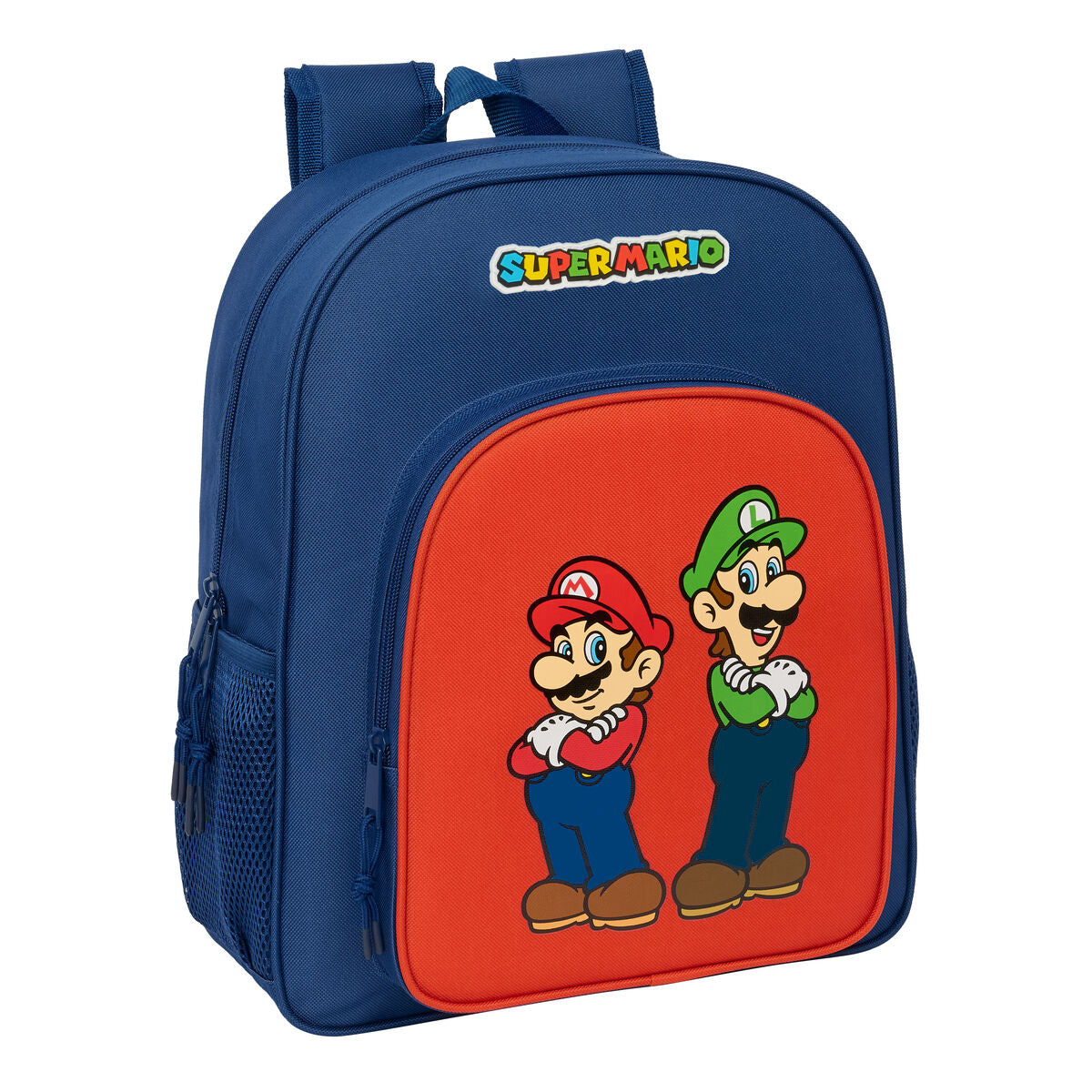 Ghiozdan Super Mario Mamma mia Roșu Bleumarin 32 x 38 x 12 cm - Birou și papetărie, Material școlar și educațional