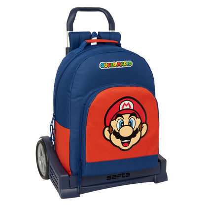 Ghiozdan Super Mario Mamma mia Roșu Bleumarin 32 x 42 x 15 cm - Birou și papetărie, Material școlar și educațional
