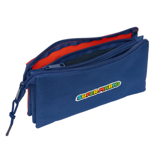 Geantă Universală Super Mario Mamma mia Roșu Bleumarin 22 x 12 x 3 cm - Birou și papetărie, Material școlar și educațional