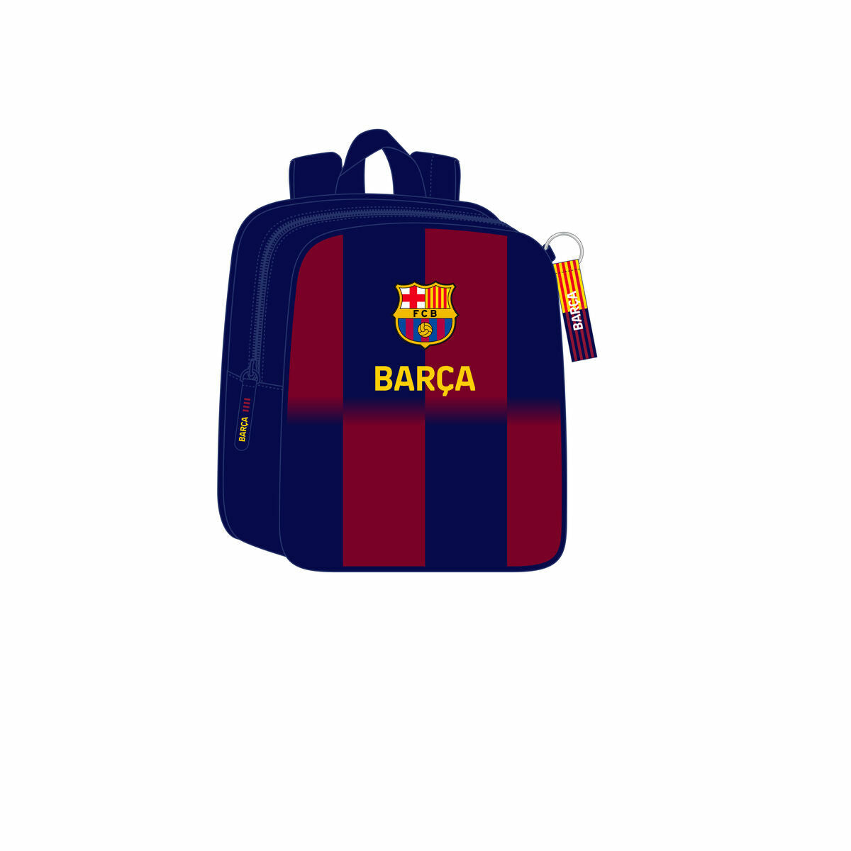 Ghiozdan F.C. Barcelona Albastru Castaniu 22 x 27 x 10 cm - Birou și papetărie, Material școlar și educațional