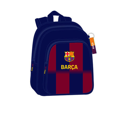 Ghiozdan F.C. Barcelona Albastru Castaniu 27 x 33 x 10 cm - Birou și papetărie, Material școlar și educațional