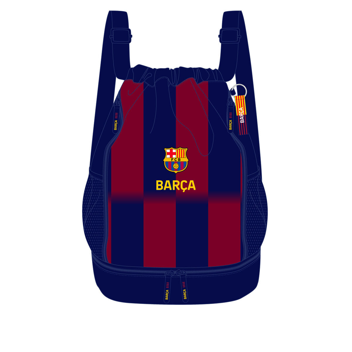 Ghiozdan F.C. Barcelona Albastru Castaniu 35 x 40 x 1 cm - Birou și papetărie, Material școlar și educațional