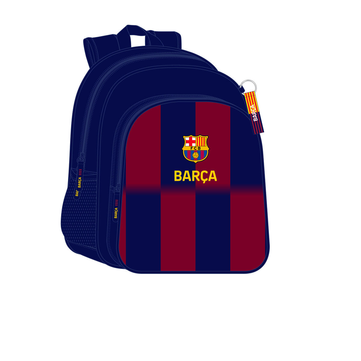 Ghiozdan F.C. Barcelona Albastru Castaniu 32 x 38 x 12 cm - Birou și papetărie, Material școlar și educațional