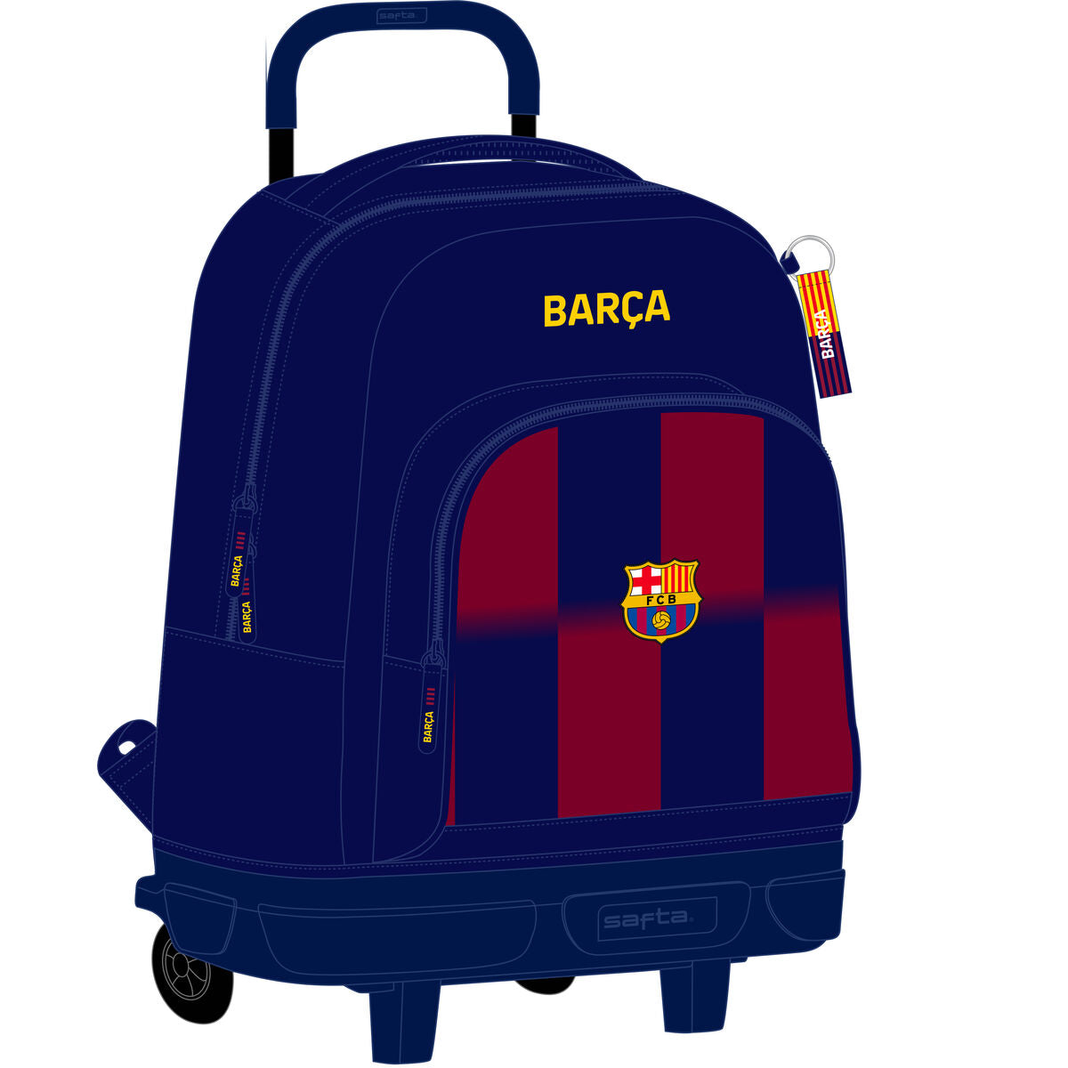 Ghiozdan F.C. Barcelona Albastru Castaniu 33 x 45 x 22 cm - Birou și papetărie, Material școlar și educațional