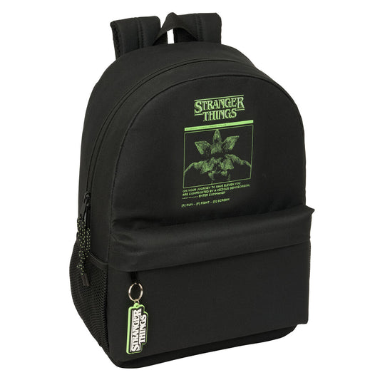 Ghiozdan Stranger Things Negru 30 x 46 x 14 cm - Birou și papetărie, Material școlar și educațional