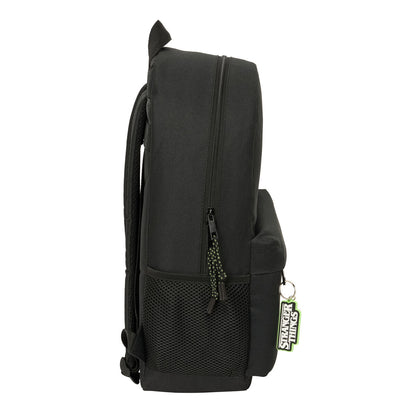 Ghiozdan Stranger Things Negru 30 x 46 x 14 cm - Birou și papetărie, Material școlar și educațional