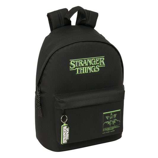 Ghiozdan Stranger Things Negru 31 x 41 x 16 cm - Birou și papetărie, Material școlar și educațional