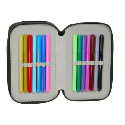 Geantă Universală One Piece Negru 12,5 x 19,5 x 5,5 cm 37 Piese - Birou și papetărie, Material școlar și educațional