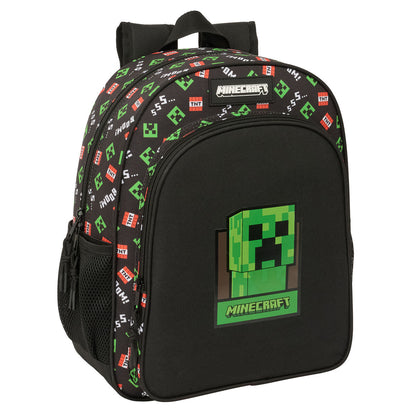 Ghiozdan Minecraft Negru 32 x 38 x 12 cm - Birou și papetărie, Material școlar și educațional