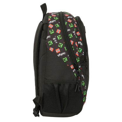 Ghiozdan Minecraft Negru 32 x 44 x 16 cm - Birou și papetărie, Material școlar și educațional