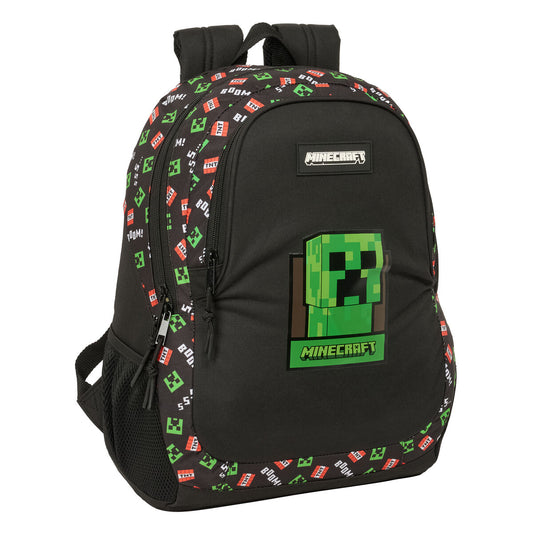Ghiozdan Minecraft Negru 32 x 44 x 16 cm - Birou și papetărie, Material școlar și educațional