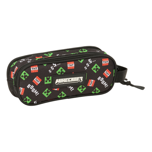 Penar dublu Minecraft Negru 21 x 8 x 6 cm - Birou și papetărie, Material școlar și educațional