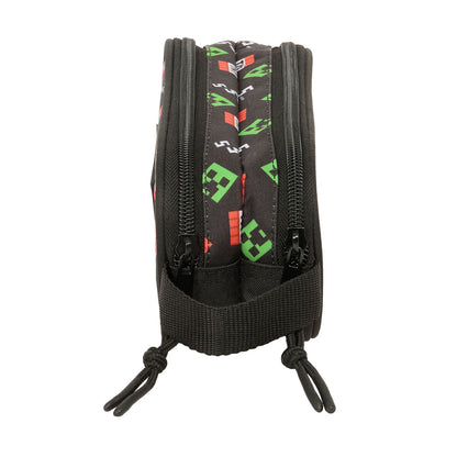 Penar dublu Minecraft Negru 21 x 8 x 6 cm - Birou și papetărie, Material școlar și educațional