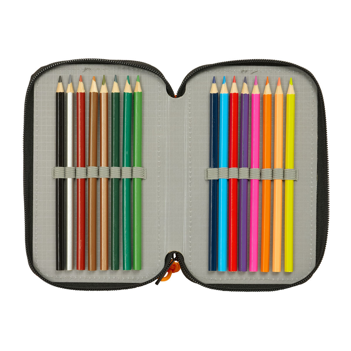 Geantă Universală Naruto Negru 12,5 x 19,5 x 5,5 cm 37 Piese - Birou și papetărie, Material școlar și educațional