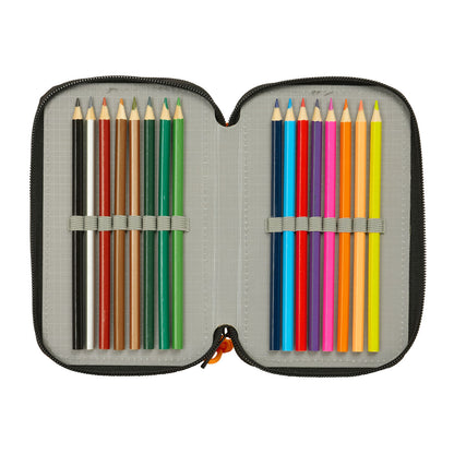 Geantă Universală Naruto Negru 12,5 x 19,5 x 5,5 cm 37 Piese - Birou și papetărie, Material școlar și educațional