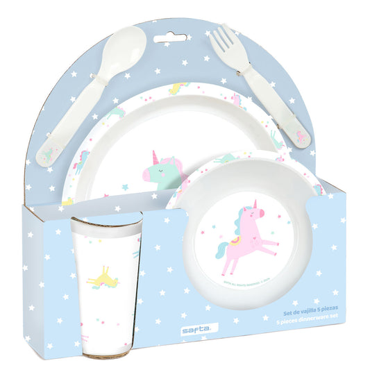 Set de Menaj pentru Copii Safta Unicornio PVC - Acasă și bucătărie, Tacâmuri, veselă și sticlărie