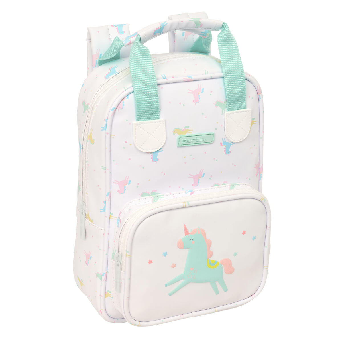 Ghiozdan Safta Unicornio Bej 20 x 28 x 8 cm - Birou și papetărie, Material școlar și educațional