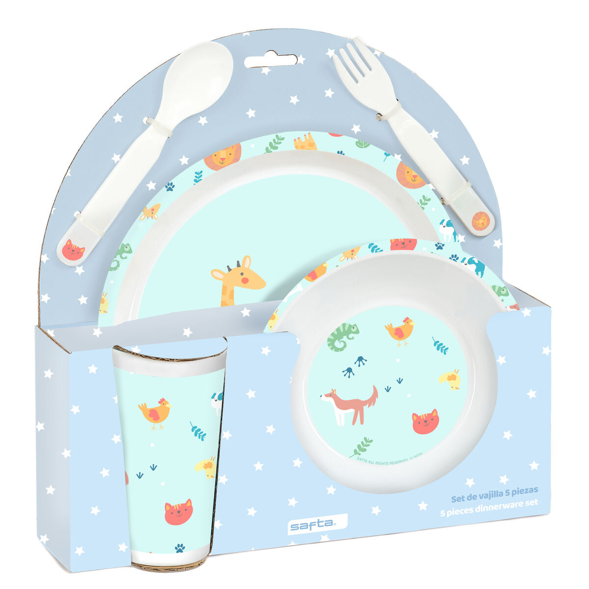 Set de Menaj pentru Copii Safta Pandi PVC - Acasă și bucătărie, Tacâmuri, veselă și sticlărie