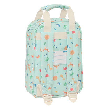 Ghiozdan Safta Pandi Albastru deschis 20 x 28 x 8 cm - Birou și papetărie, Material școlar și educațional