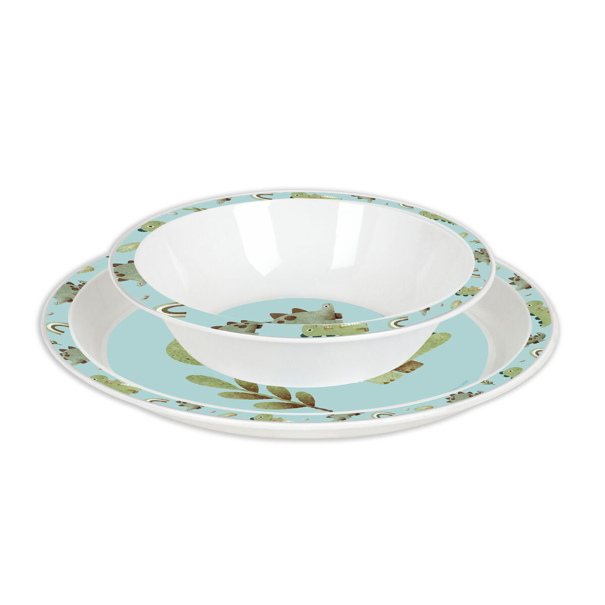 Set de Menaj pentru Copii Safta Dinos PVC - Acasă și bucătărie, Tacâmuri, veselă și sticlărie