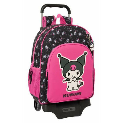 Ghiozdan cu Roți Kuromi Negru Fucsia 33 x 42 x 14 cm - Birou și papetărie, Material școlar și educațional