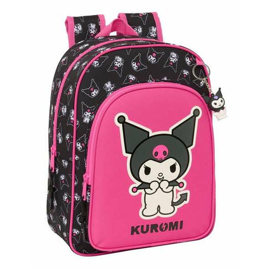 Ghiozdan Kuromi Negru Fucsia 26 x 34 x 11 cm - Birou și papetărie, Material școlar și educațional
