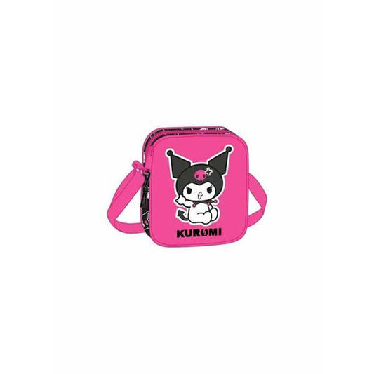 Geantă Bandulieră Kuromi Negru Fucsia 16 x 18 x 4 cm - Bagaje, Genți de mână